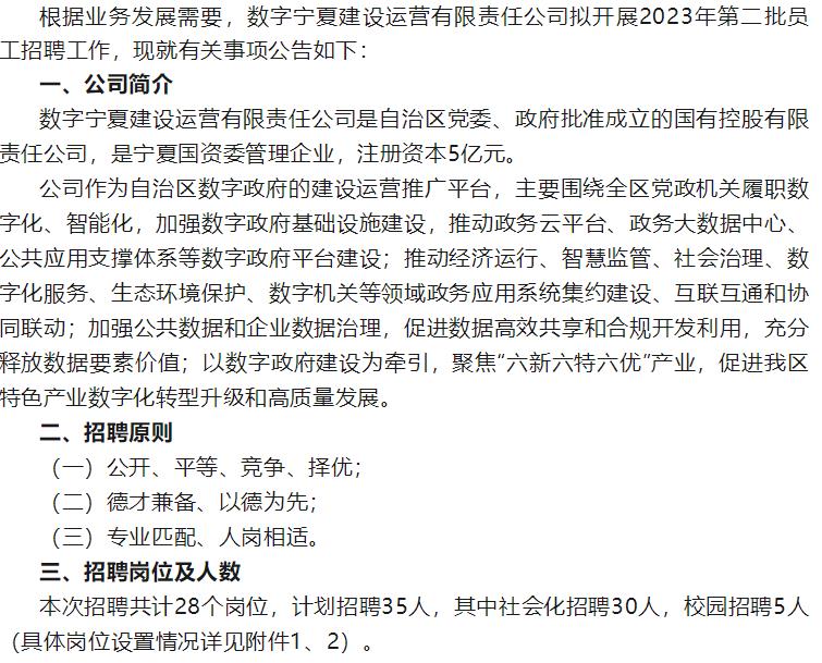 宁夏最新招聘信息全面更新！