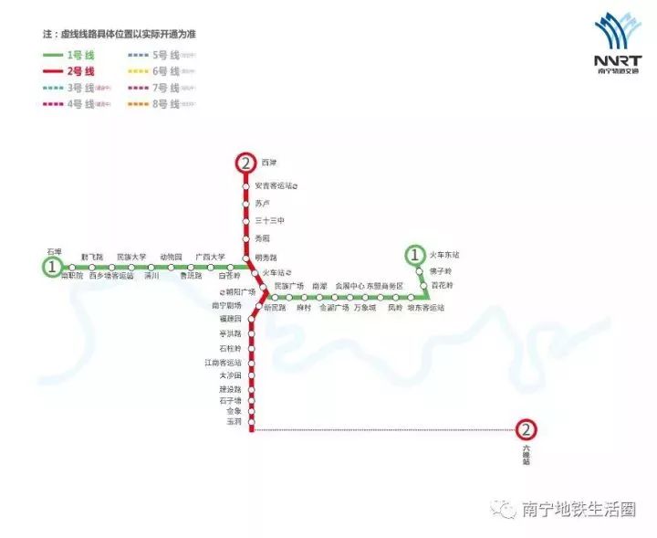 南宁地铁线路图最新更新🚇